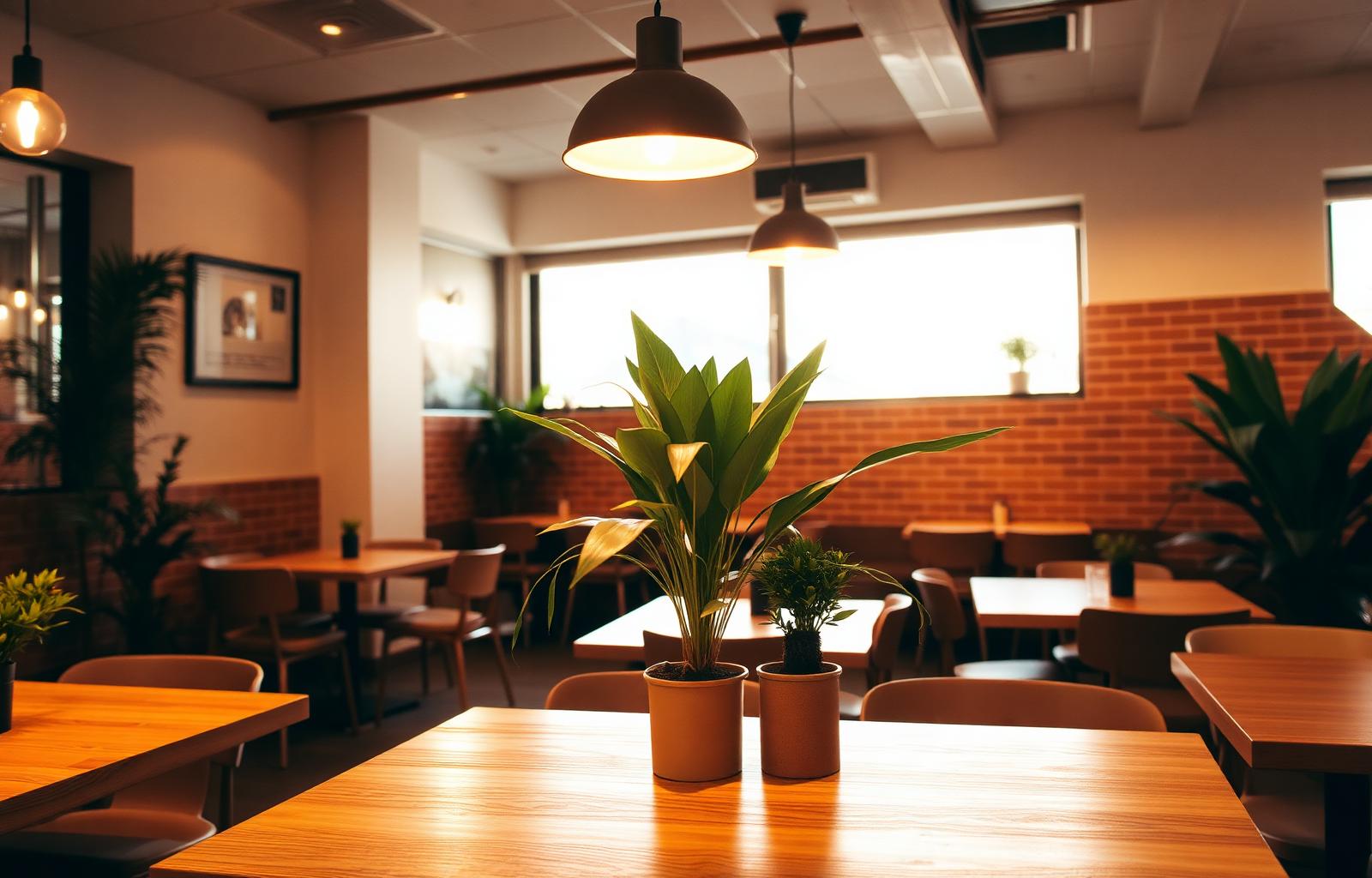 Restaurangens interiör